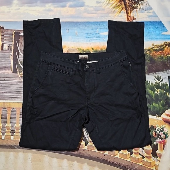 Napapijri Geographic Black Chino Pants Size 32x33‎ - Picture 1 of 5